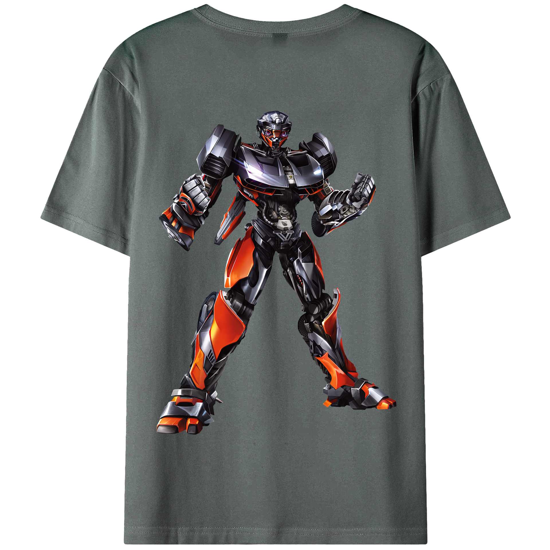 （画像用） Transformers トランスフォーマー 綿100％半袖Tシャツ（背面プリント）